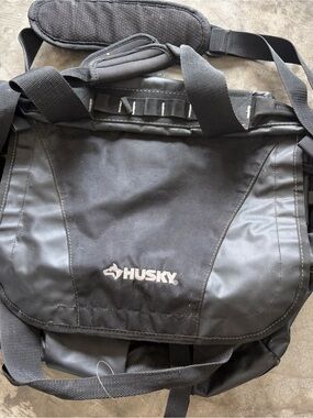 Husky Heavy Duty Tool Bag Black Large Contractor Storage Carry Bag